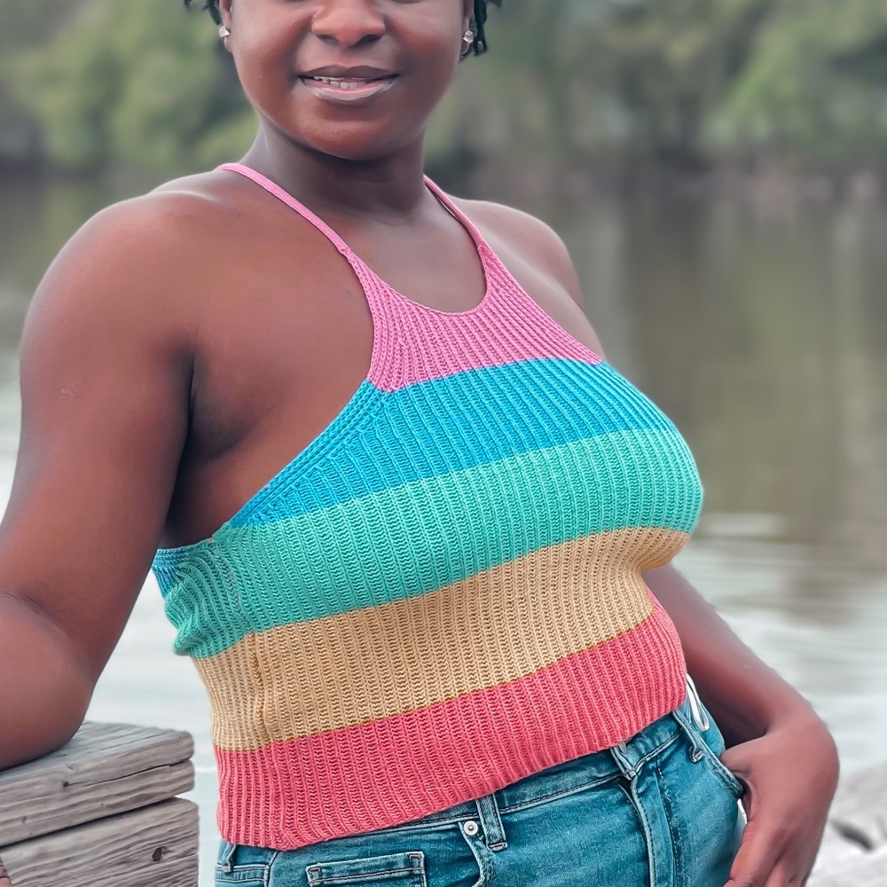 Multi-color Knit Top - Picture 4 of 5